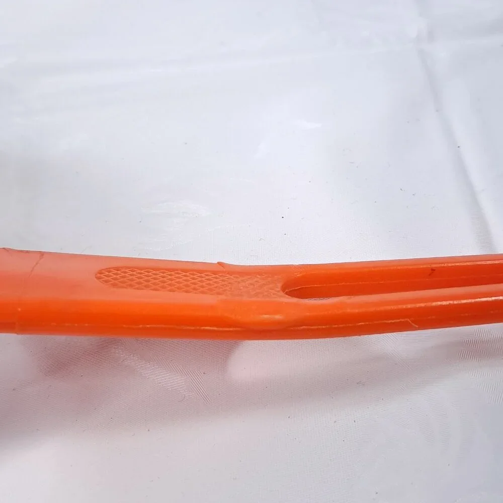 Sveico collander basket strainer orange plastic‎ metal Sweden Rostfri Vintage